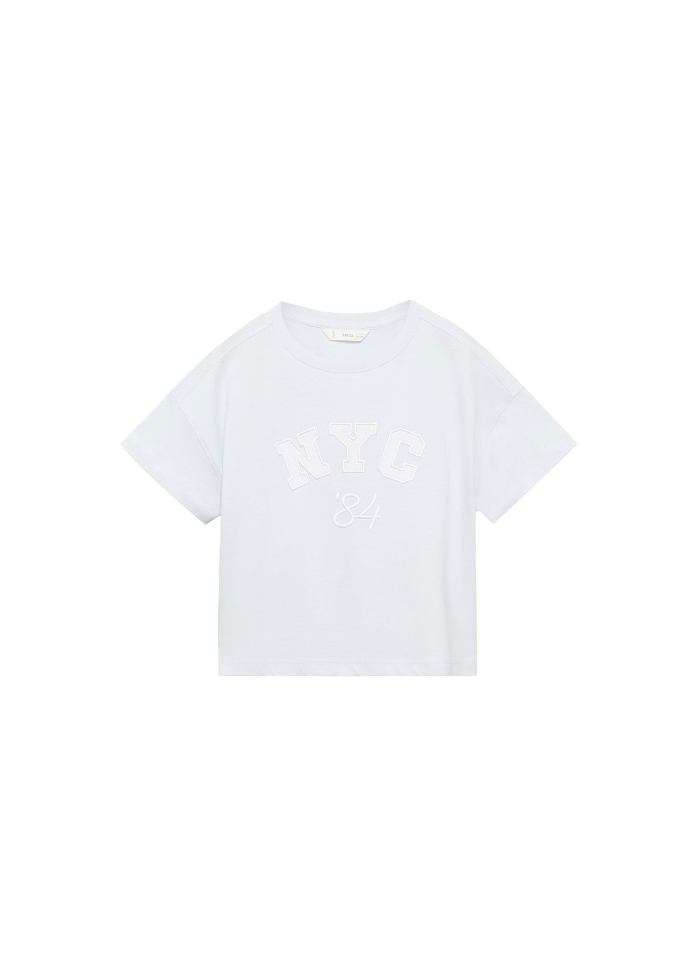 T-Shirt Celeste Bleu Ciel - Fille