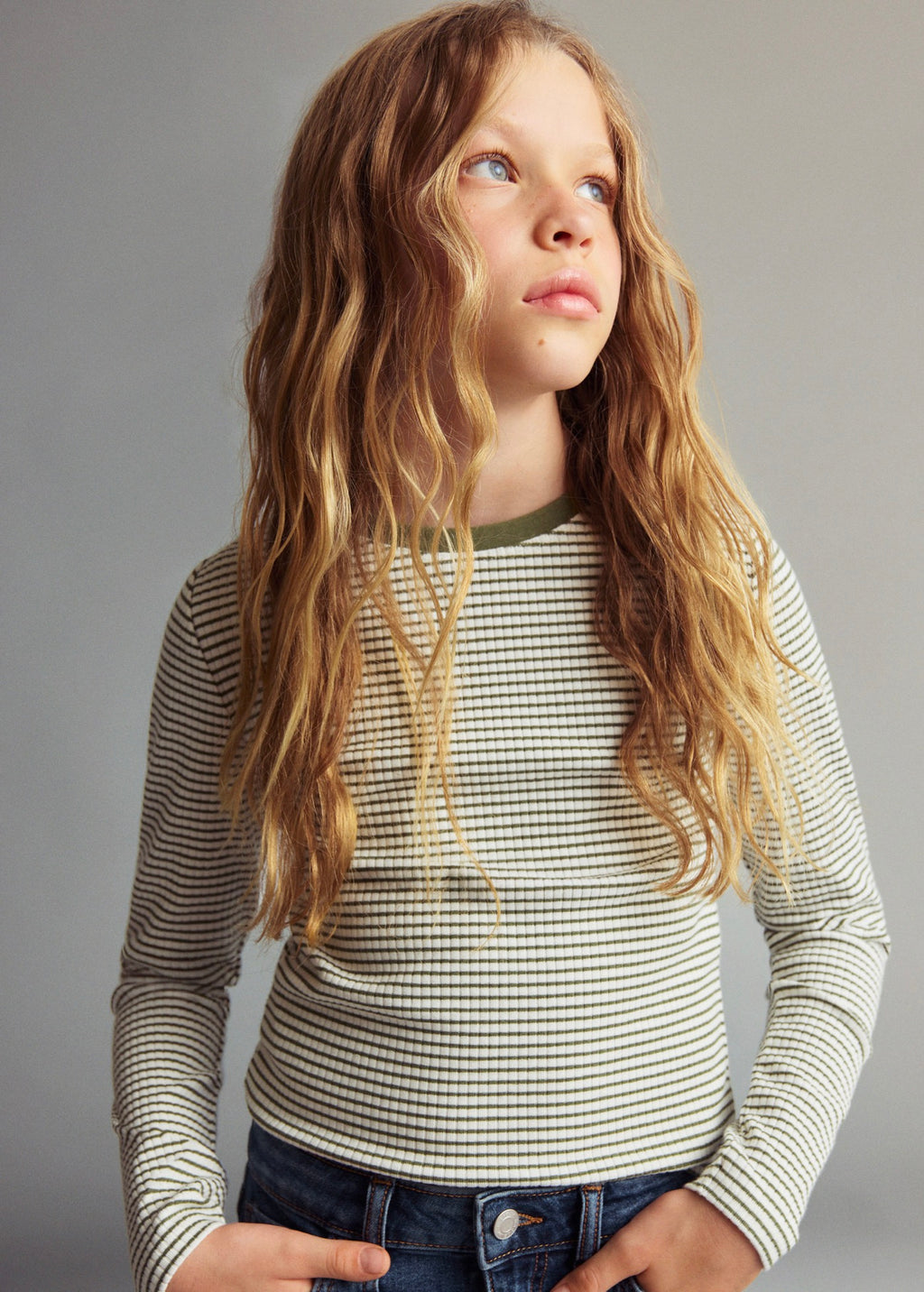 T-Shirt Lore Kaki - Fille