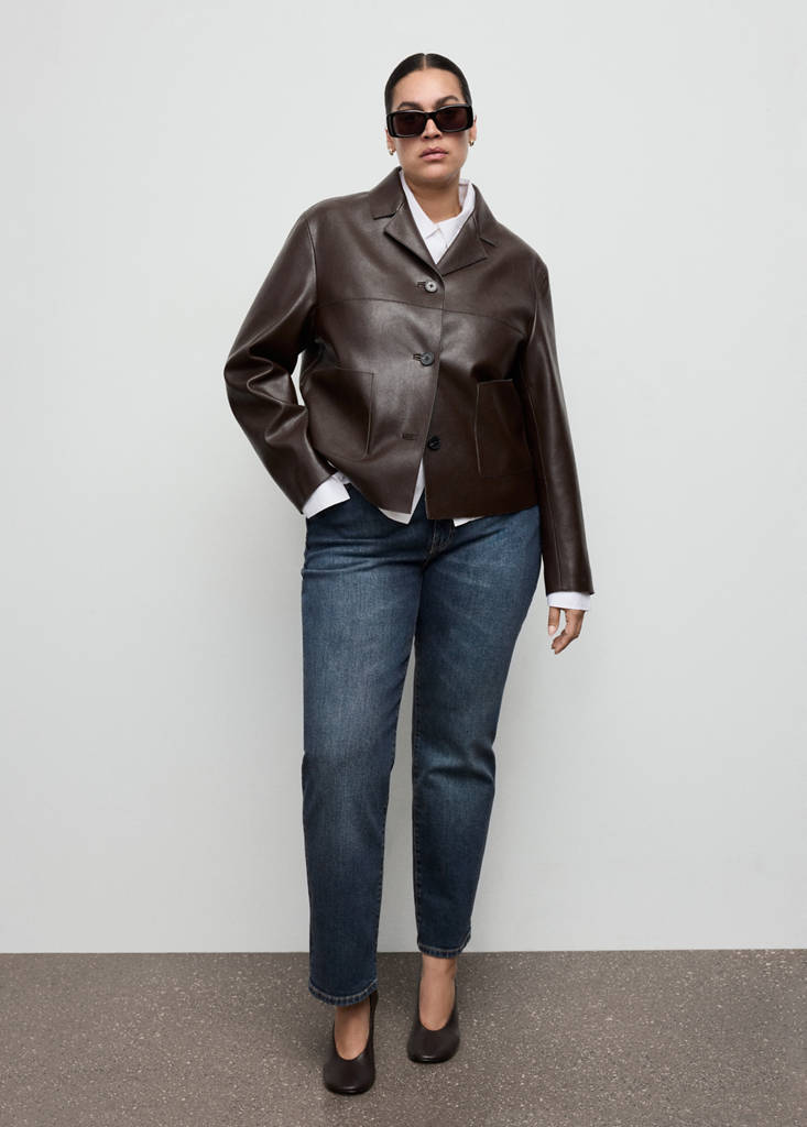 Slim-Fit-Jeans mit normaler Bundhöhe