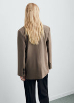 Straight Blazer with Flap Pockets