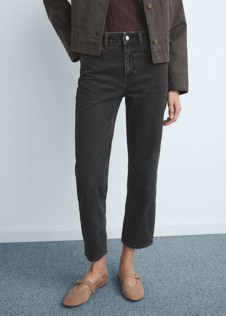 Lige Jeans Med Normal Talje