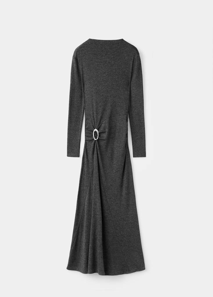 Robe En Maille Fine Avec Détails Métalliques