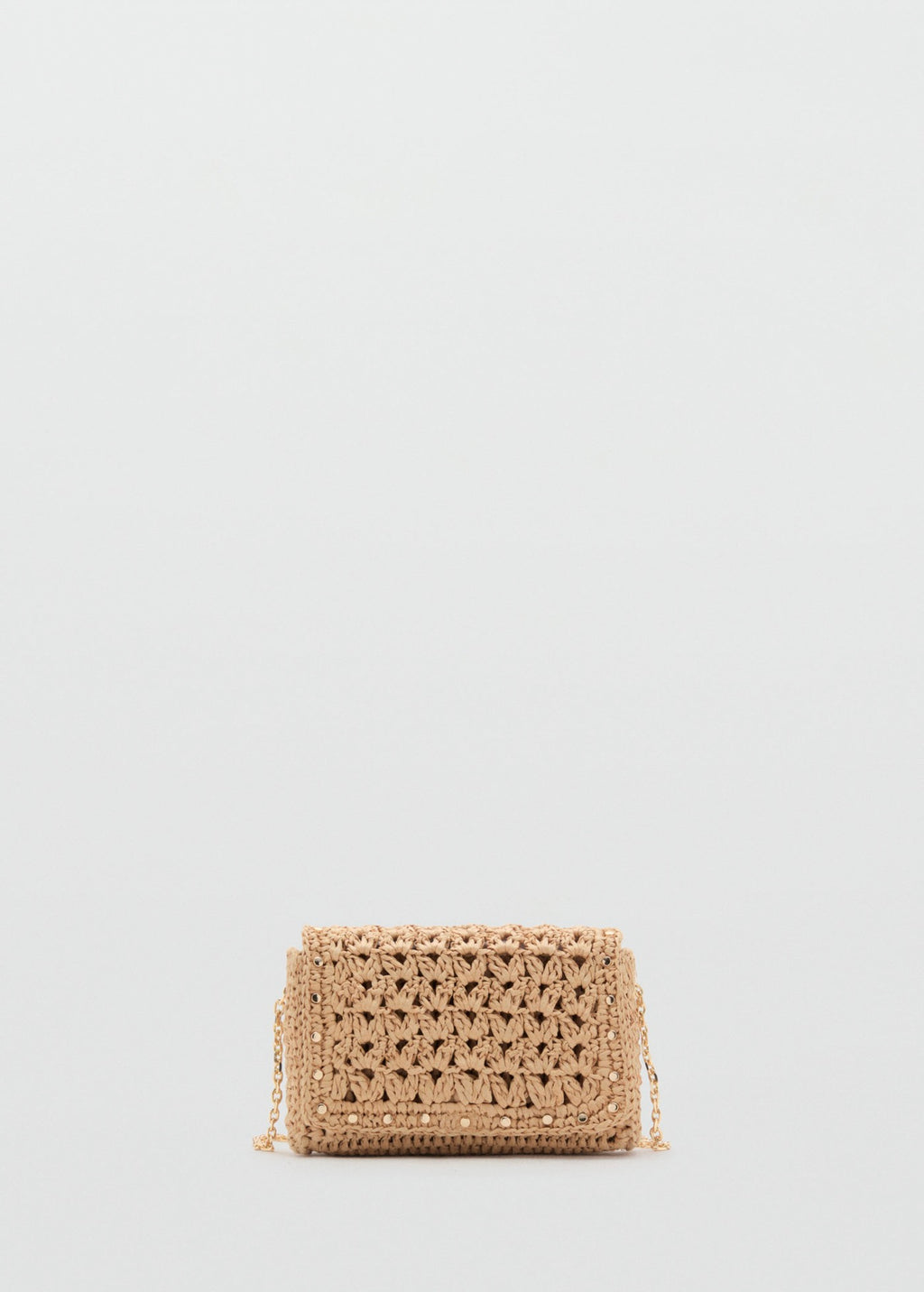 Mini Sac Bandoulière En Fibre Naturelle