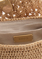Mini Sac Bandoulière En Fibre Naturelle