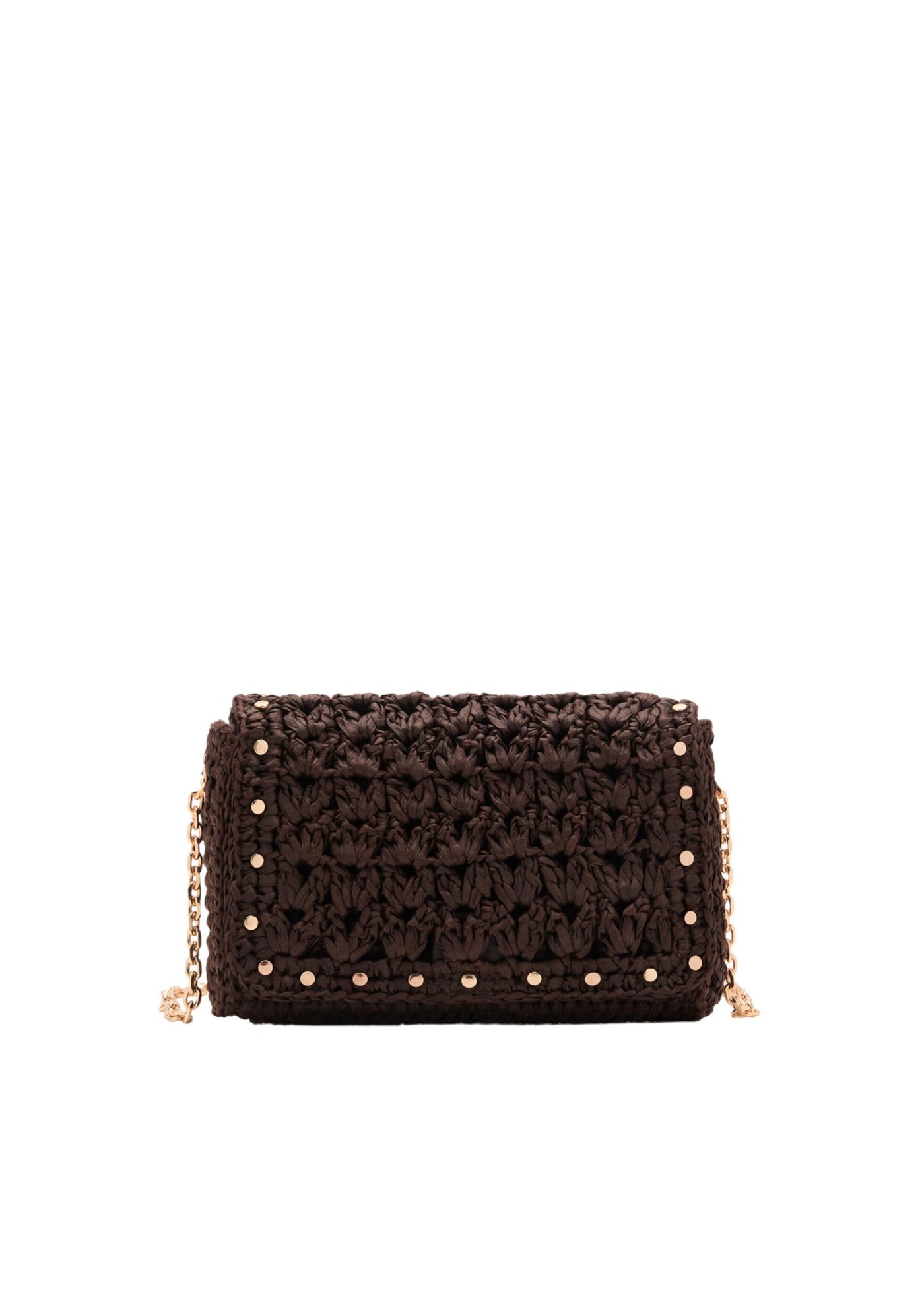 Mini Sac Bandoulière En Fibre Naturelle