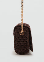 Mini Sac Bandoulière En Fibre Naturelle