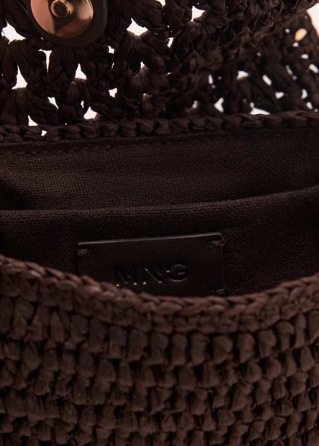 Mini Sac Bandoulière En Fibre Naturelle
