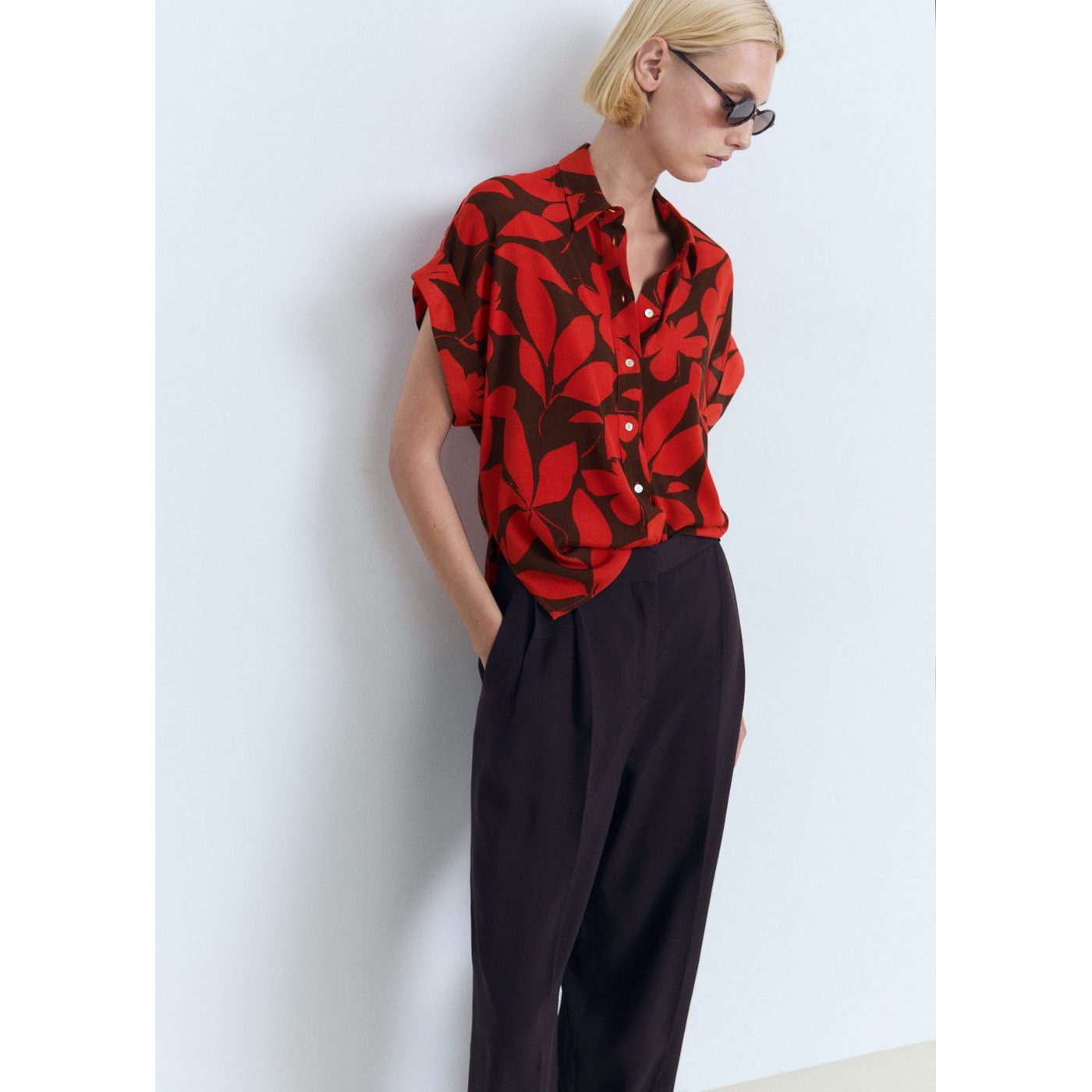 Chemise Imprimée Manches Courtes