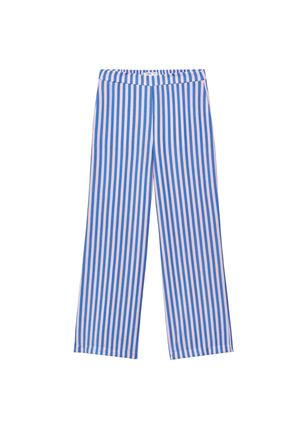 Pantalon Droit Imprimé Rayures
