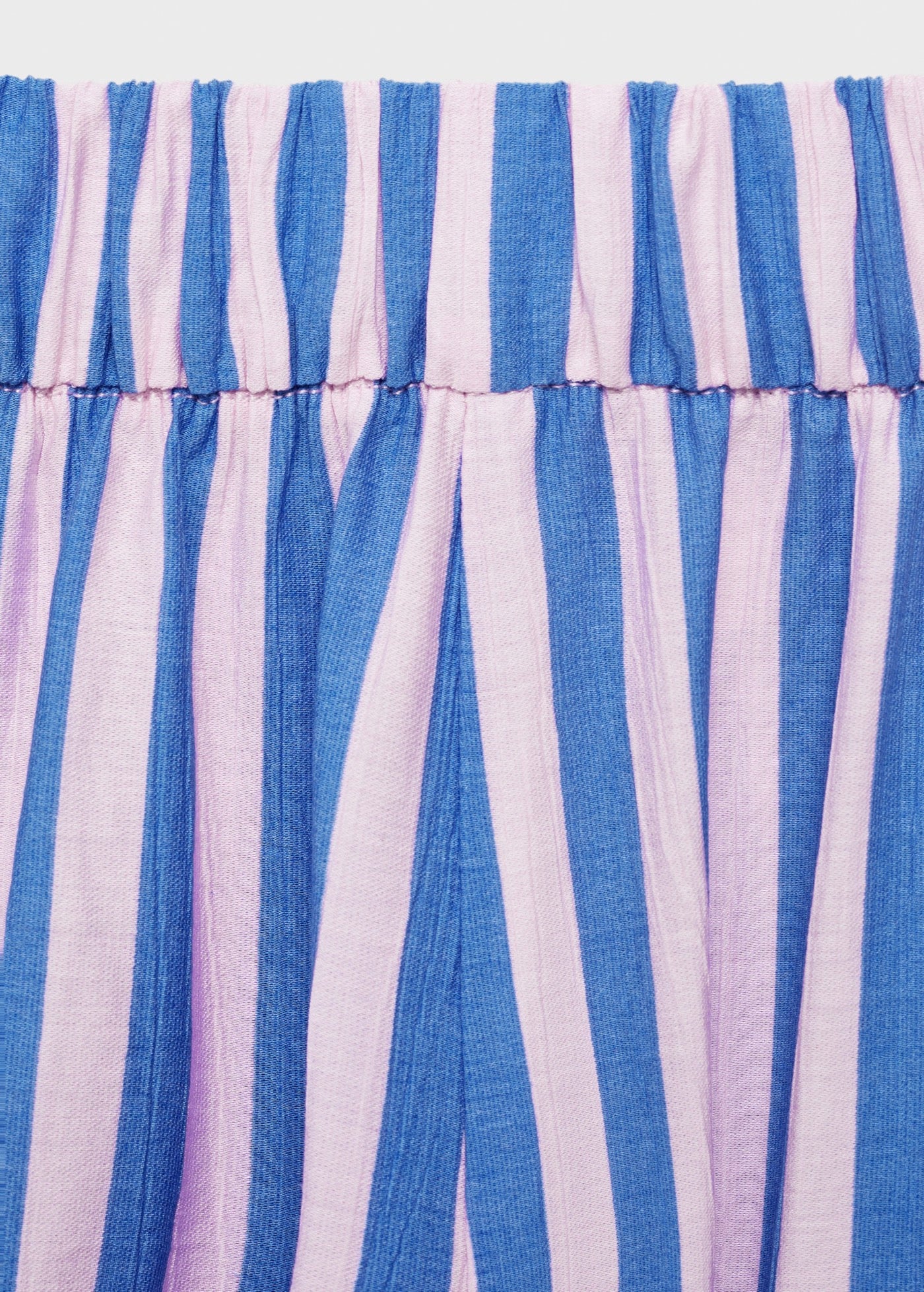 Pantalon Droit Imprimé Rayures