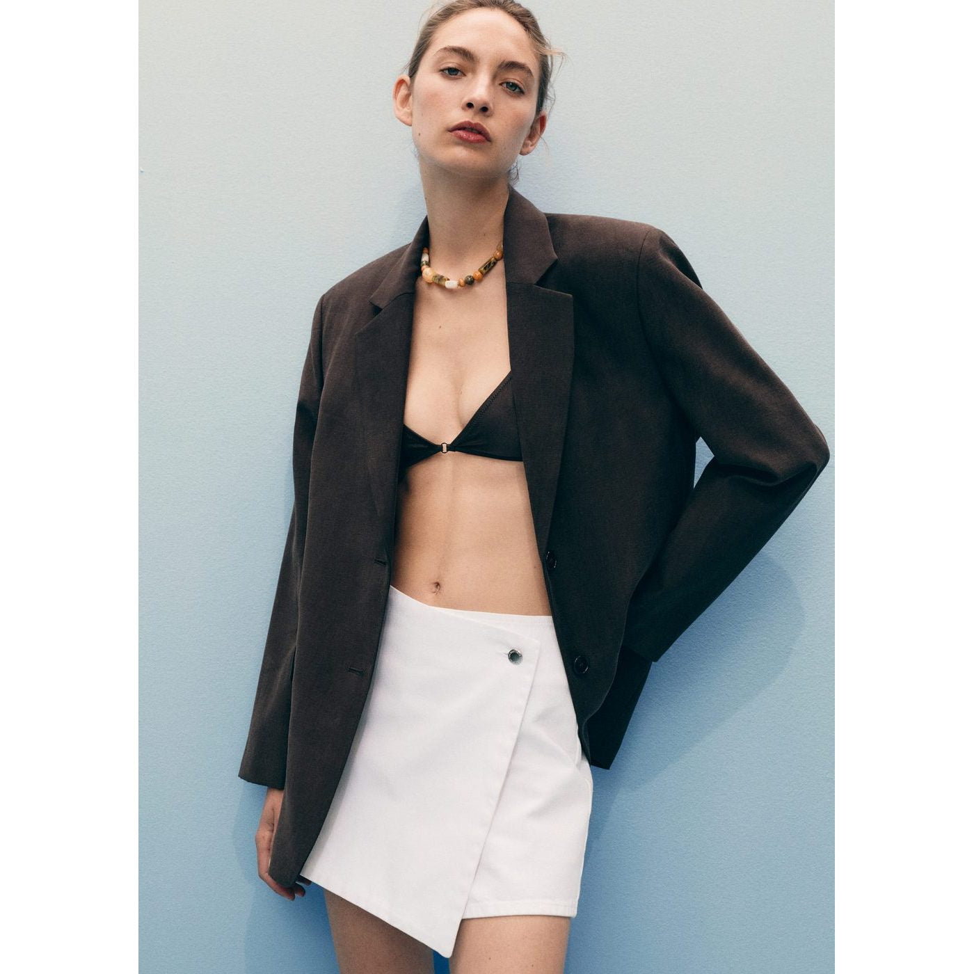 Falda pantalón corta - Blanco