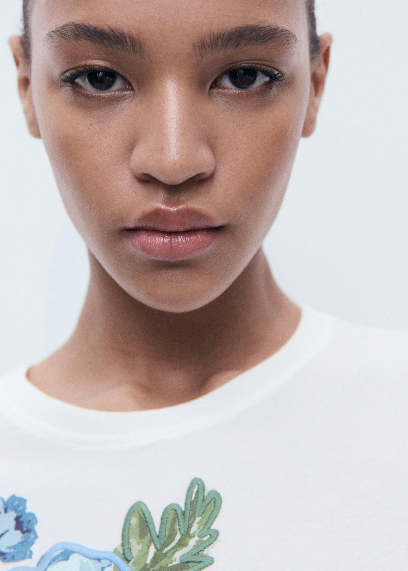 T-Shirt Coton Imprimé Fleur