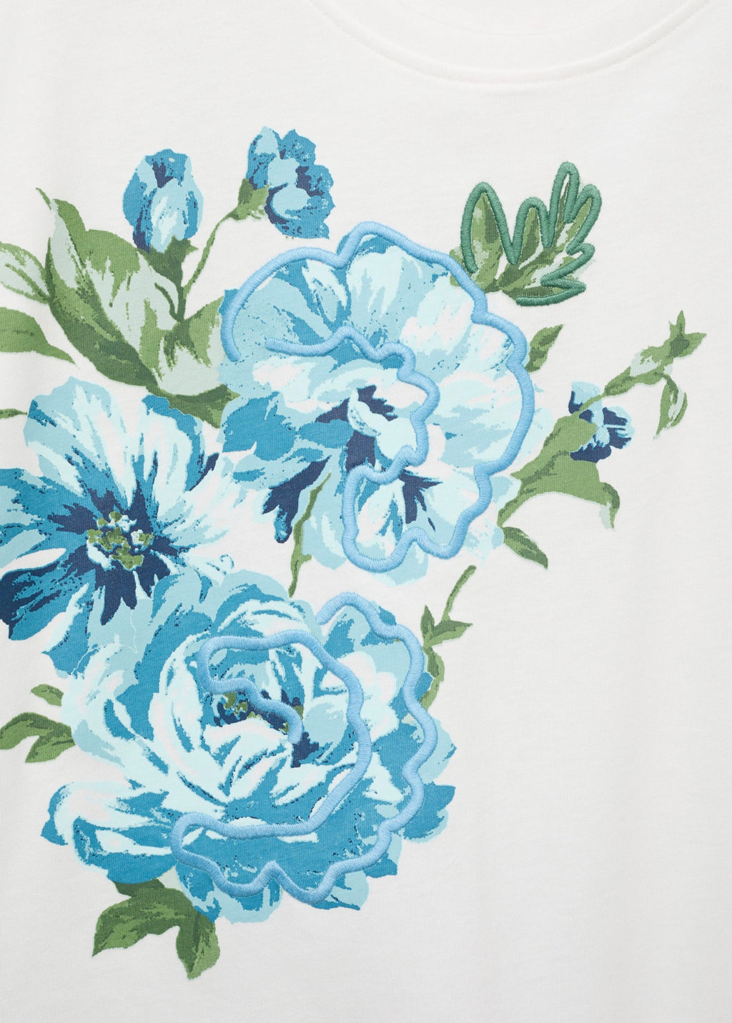 T-Shirt Coton Imprimé Fleur