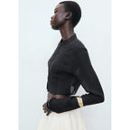 Blusa mandarina - Negro