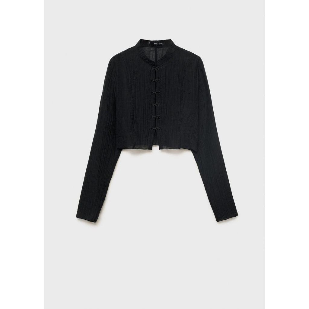 Blusa mandarina - Negro