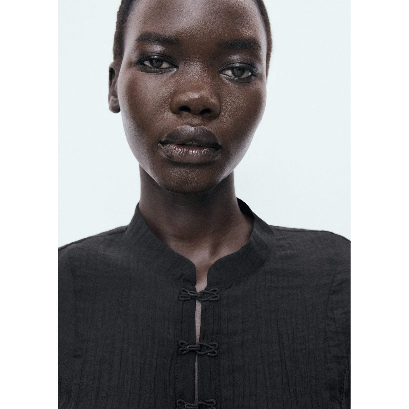Blusa mandarina - Negro