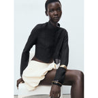 Blusa mandarina - Negro