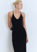 Robe Midi Décolletée Dans Le Dos