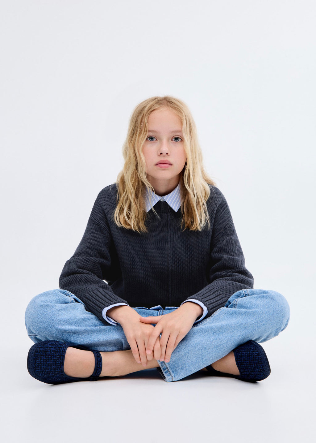 Pull Siena Bleu Marine - Fille