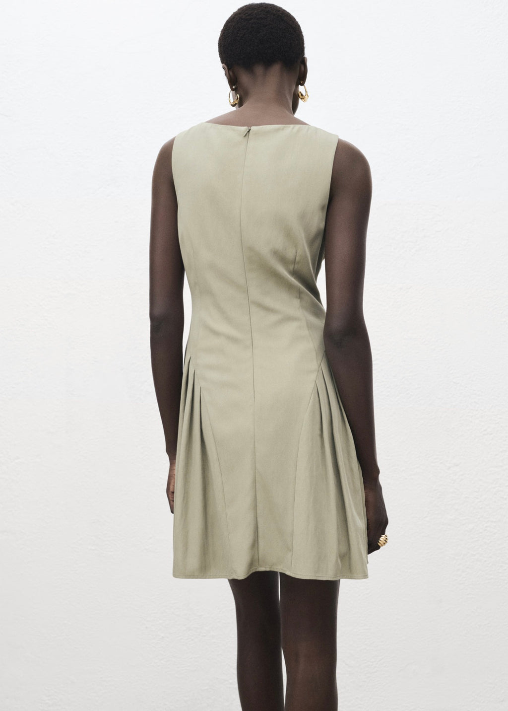 Robe Col Bateau À Plis