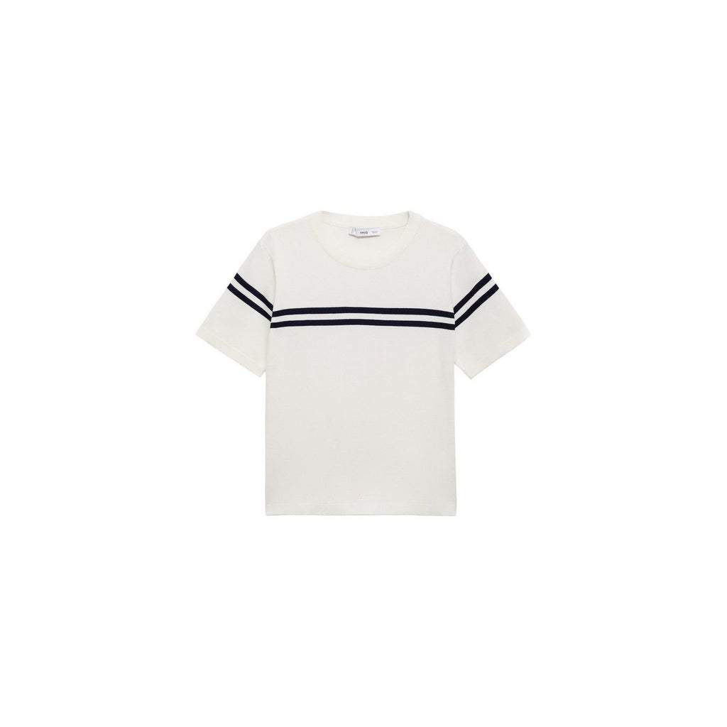 Pull-Over Rayures Manches Courtes