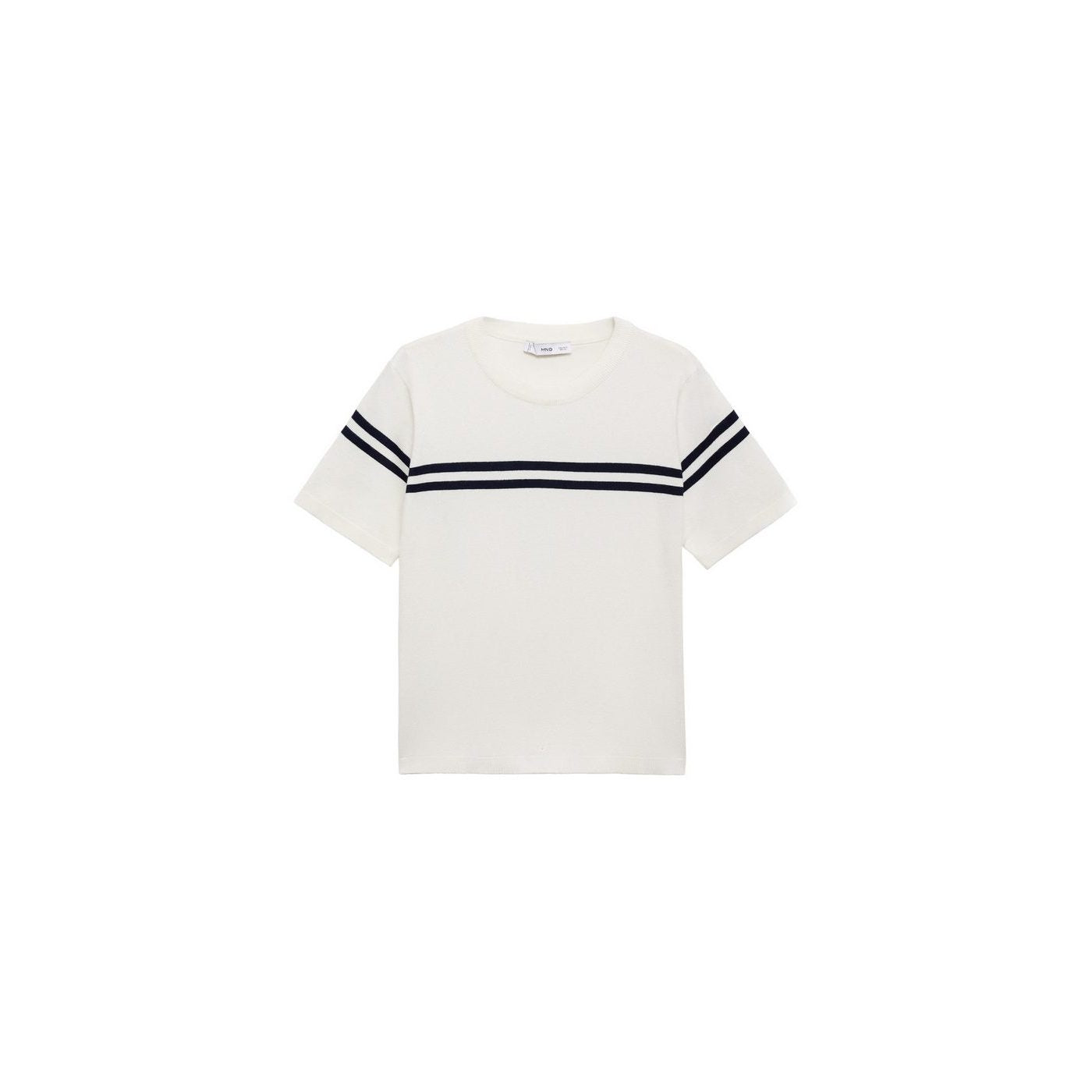Pull-Over Rayures Manches Courtes