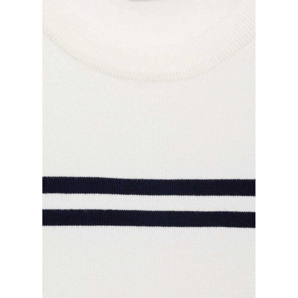 Pull-Over Rayures Manches Courtes