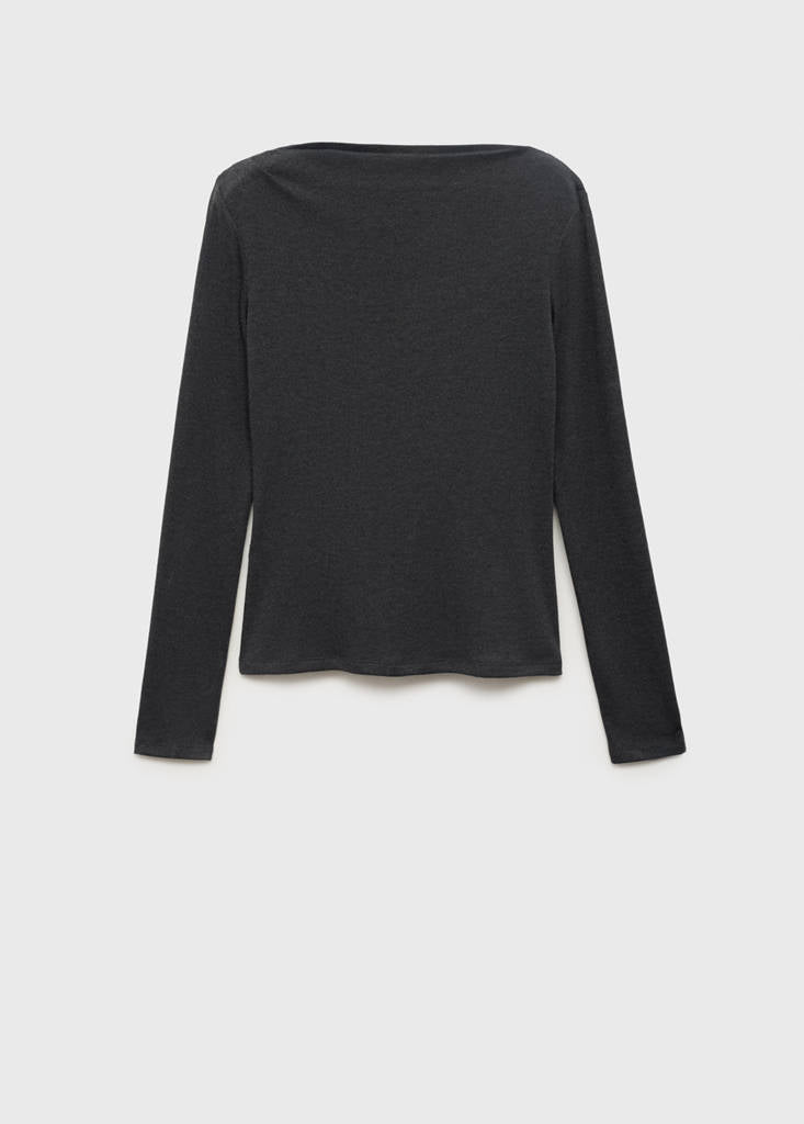 Långärmad t-shirt med båtringning