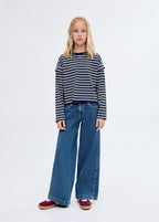 Jean Lowrise Bleu Marine - Fille