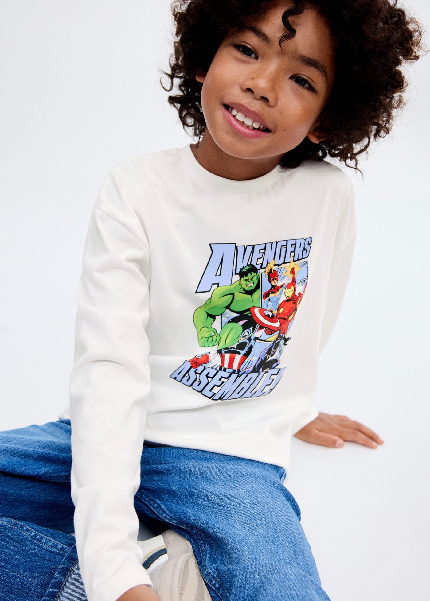 T-Shirt Avemarve Blanc Cassé - Garçon