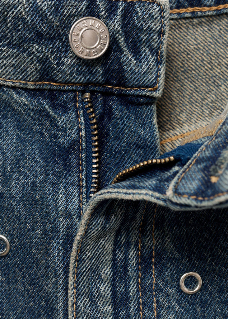 Barrel-jeans med snørehuller