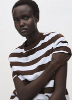 T-Shirt Manches Courtes Rayures