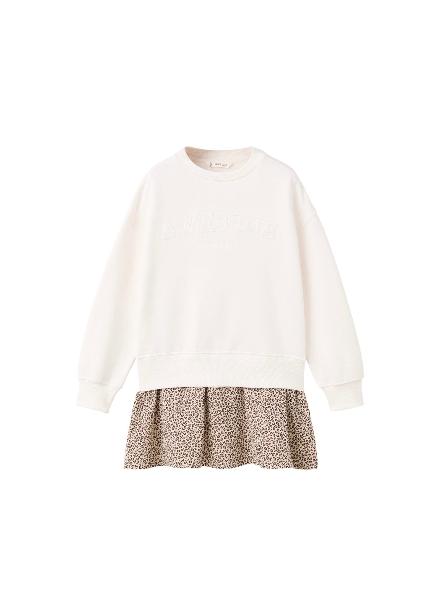 Robe Awesome Blanc Cassé - Fille