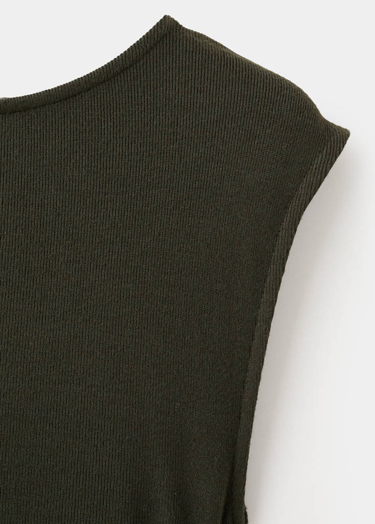 Abito In Maglia Fine Con Arricciatura Laterale