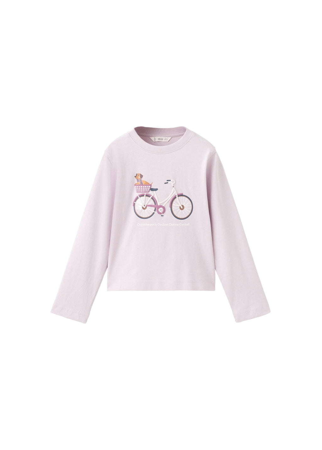 T-Shirt Bici Violet Clair/Pastel - Fille