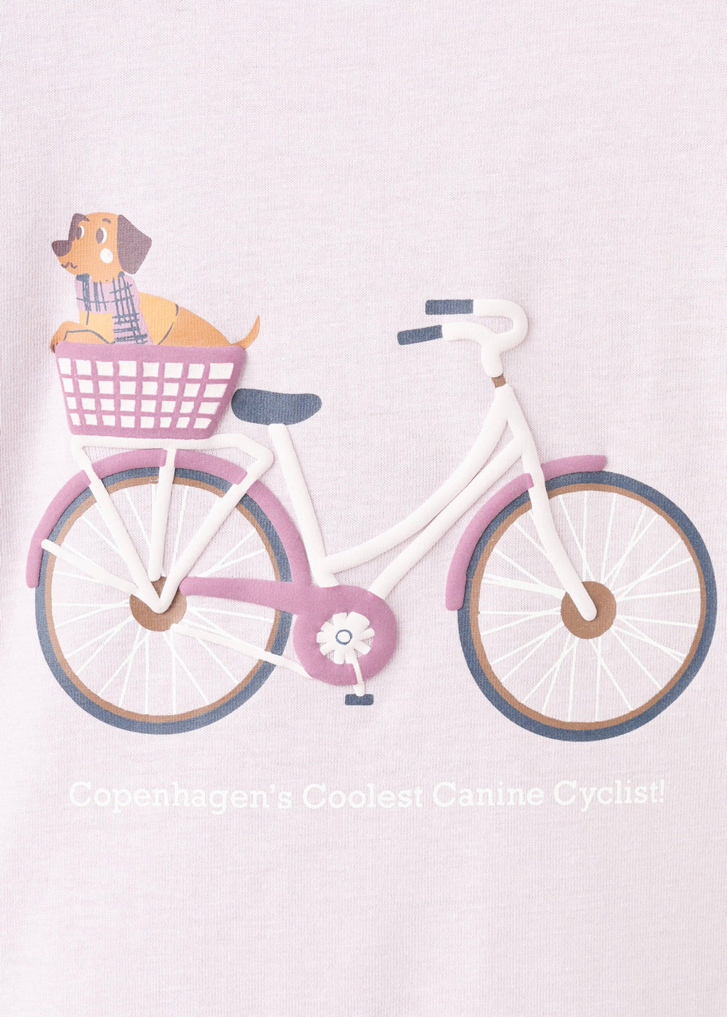 T-Shirt Bici Violet Clair/Pastel - Fille