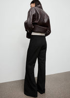 High-Waist-Schlaghose