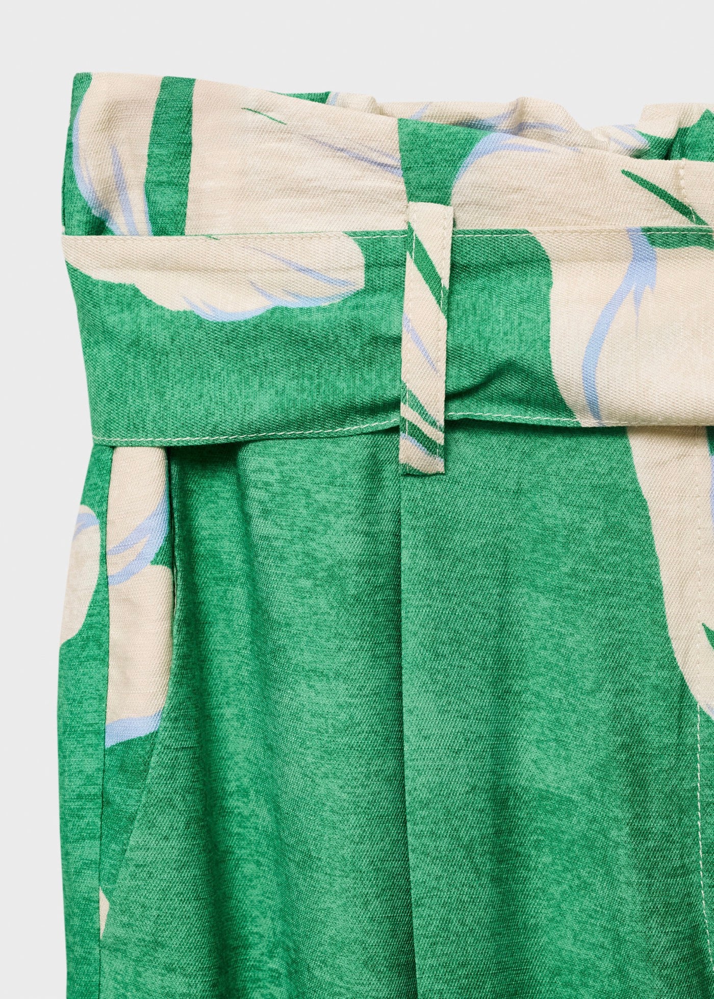 Pantalon Imprimé Ceinture