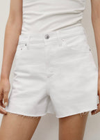 Short En Jean Bas Effiloché
