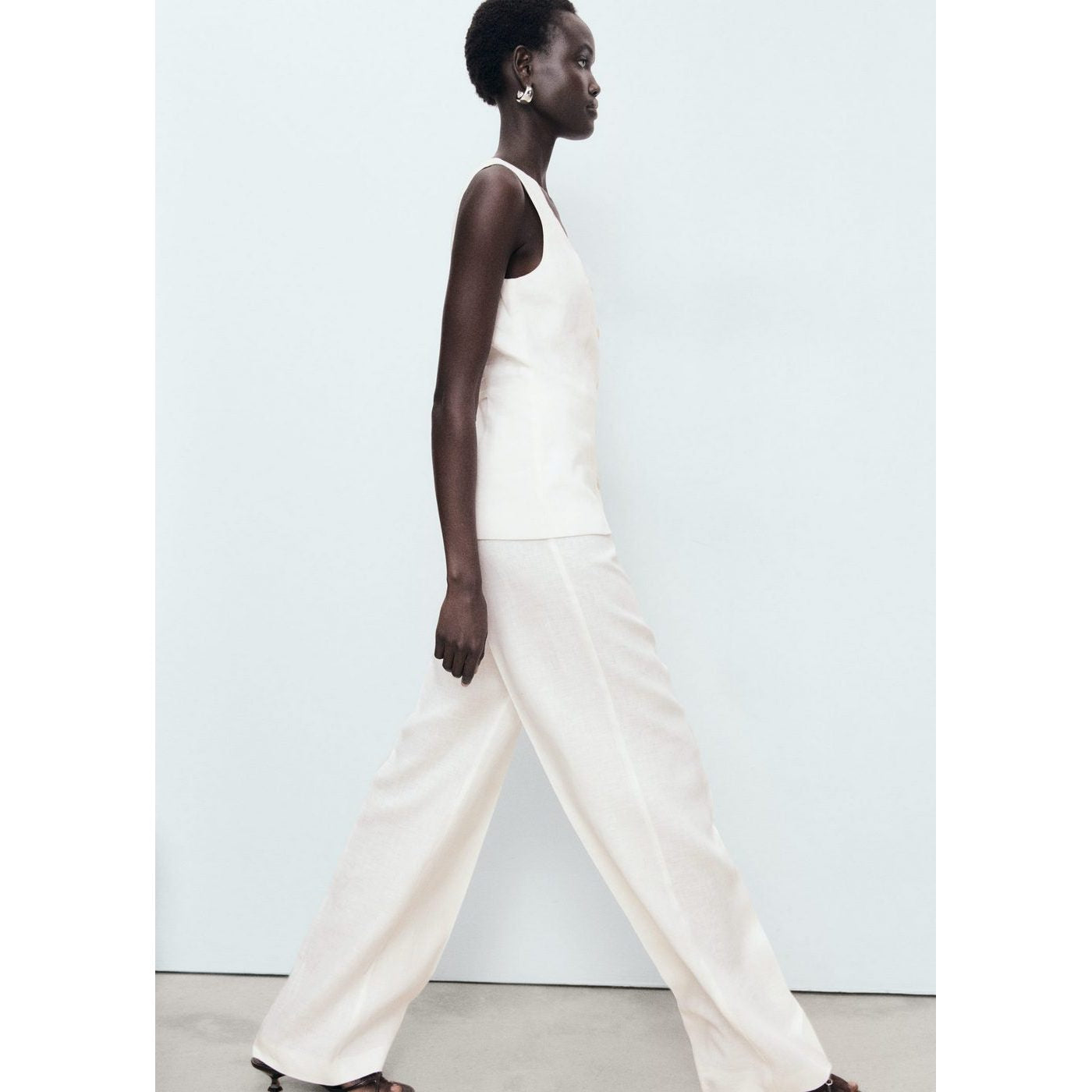 Combinaison En Lin Style Tailleur
