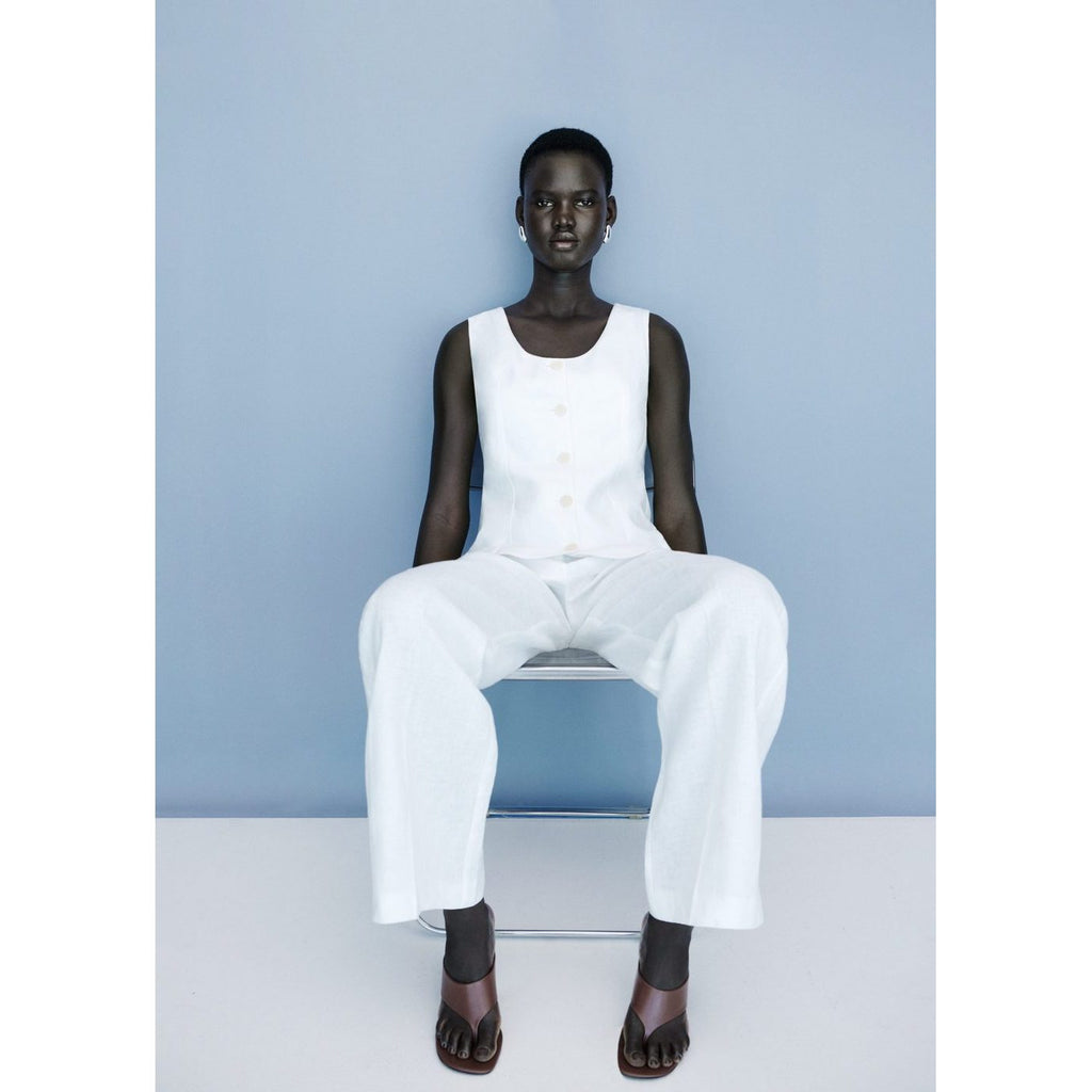Combinaison En Lin Style Tailleur