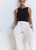 Pantalon Maille Ajourée