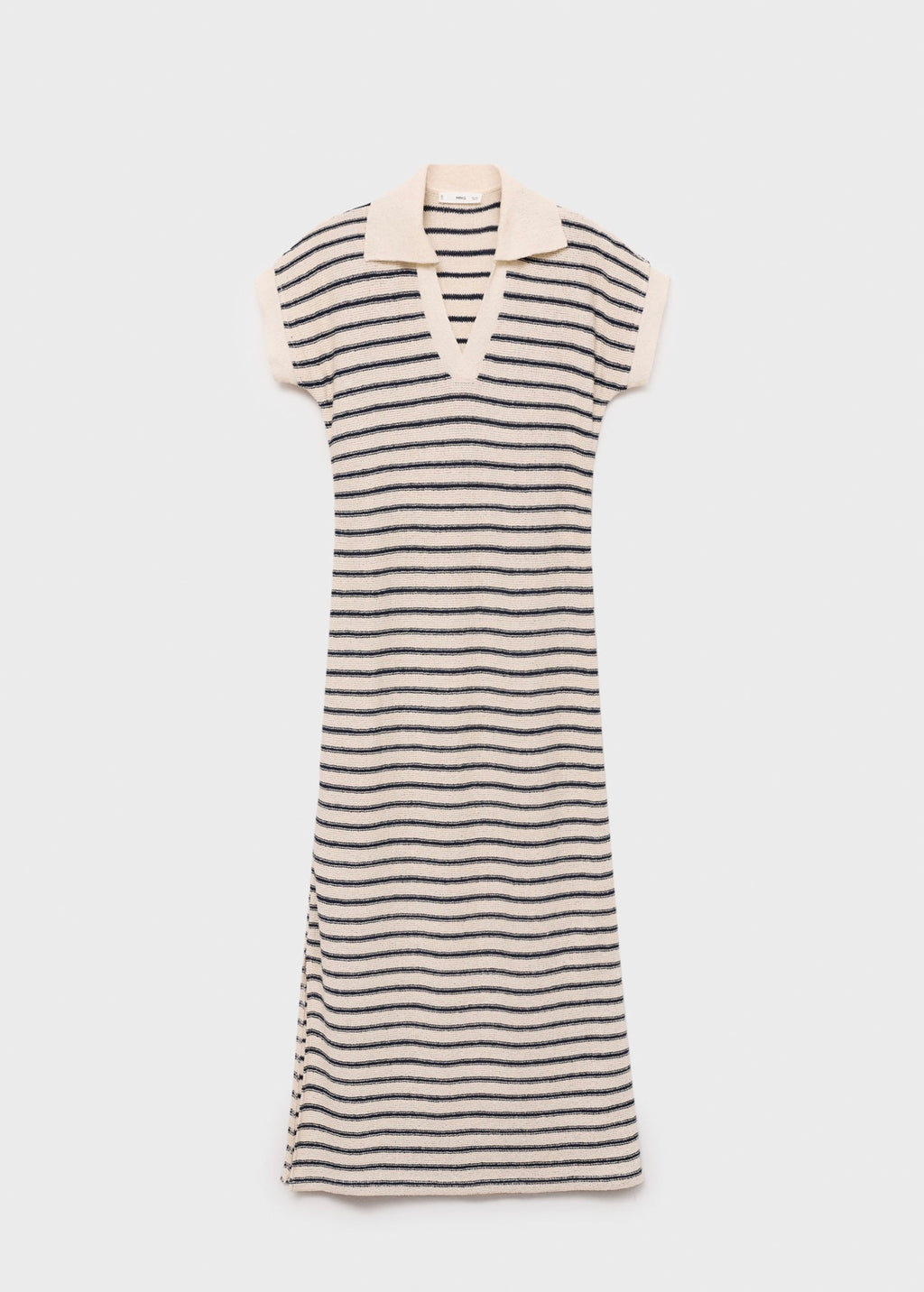 Robe Longue Maille Rayures