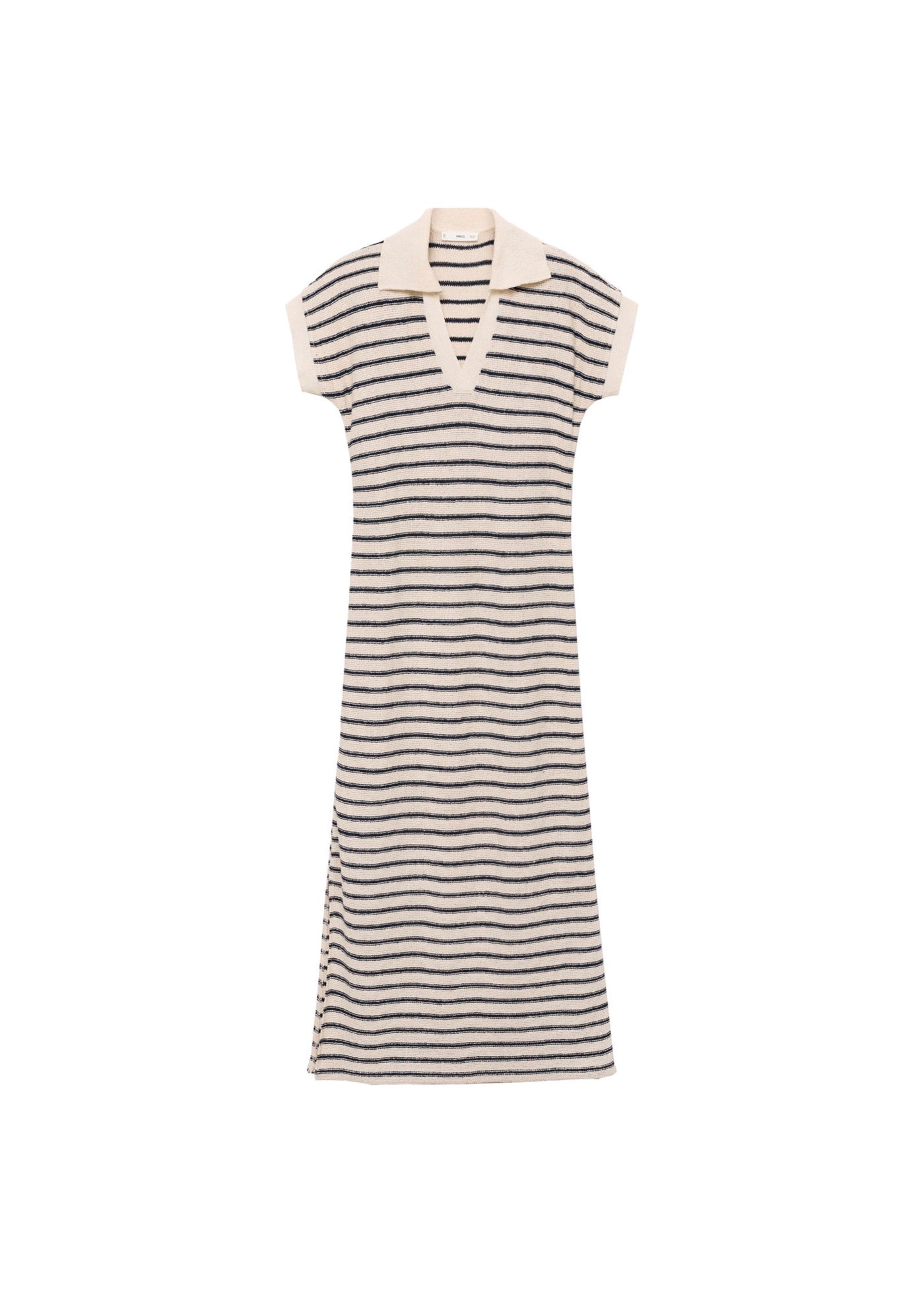 Robe Longue Maille Rayures