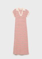Robe Longue Maille Rayures