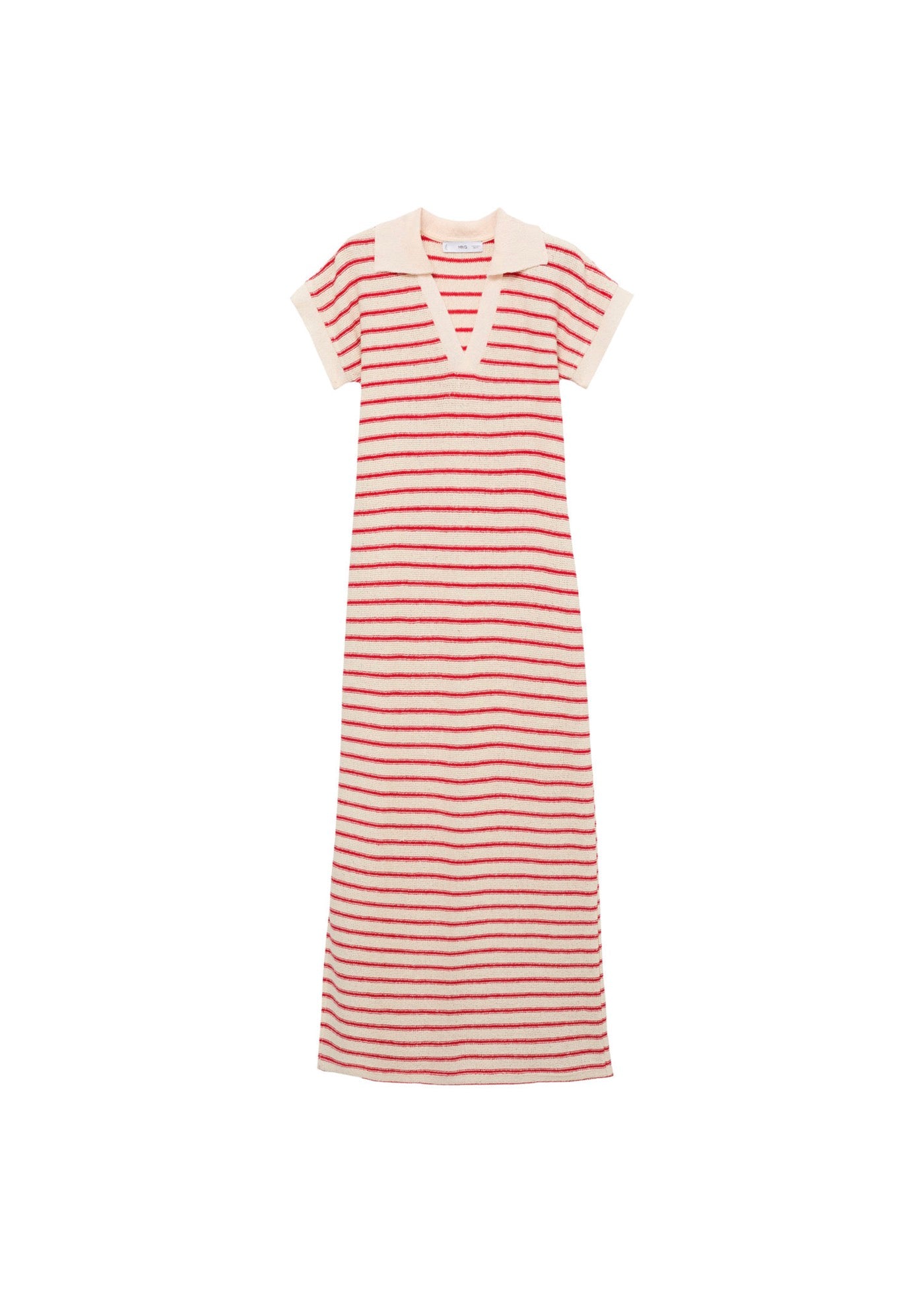 Robe Longue Maille Rayures
