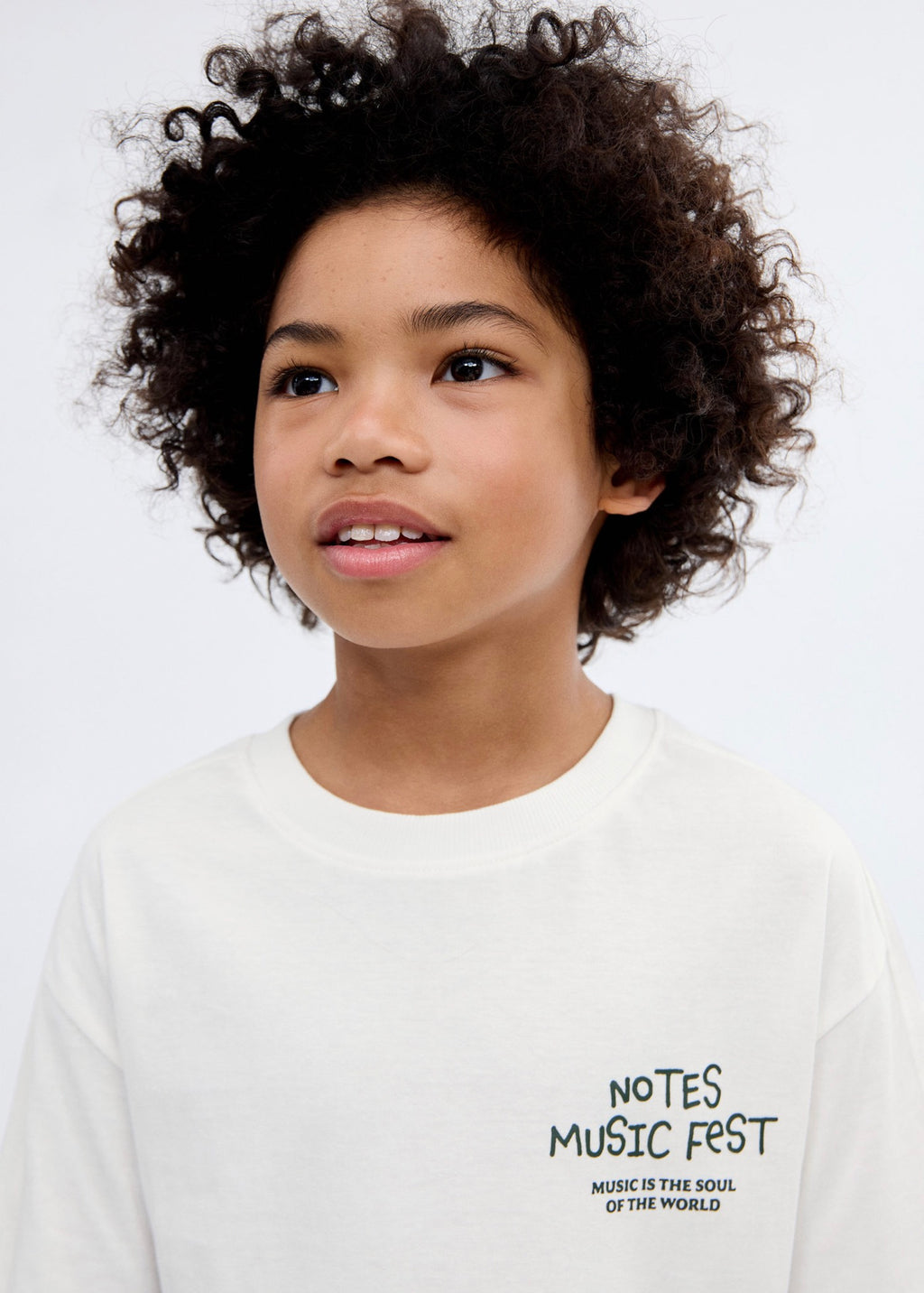 Notes Off-White T-Shirt - Boy