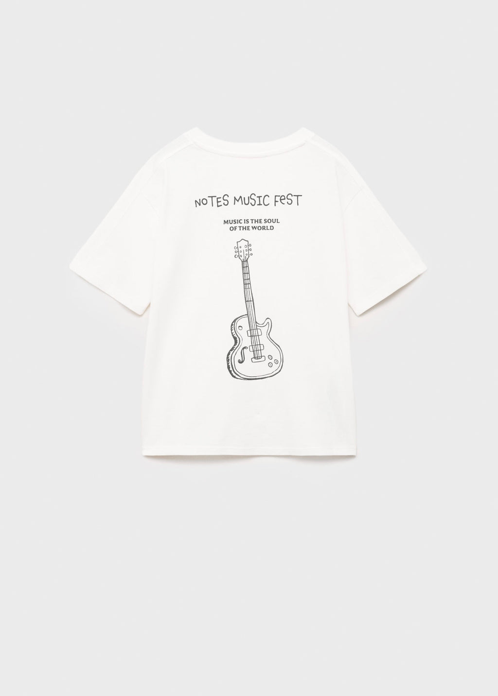 Notes Off-White T-Shirt - Boy