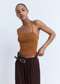 Top Maille Lurex Dos Croisé