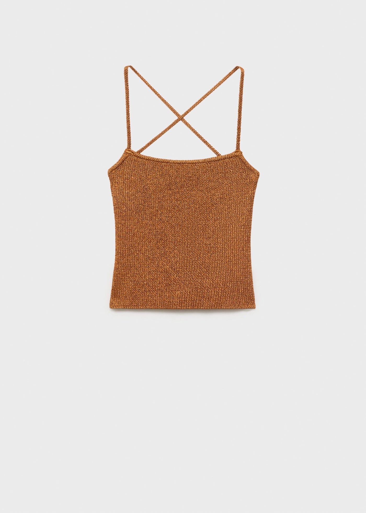 Top Maille Lurex Dos Croisé